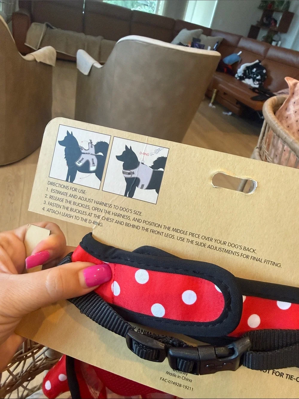 Disney Disneyland Minnie Mouse dog outfit dress authentic upto 20lbs puppy